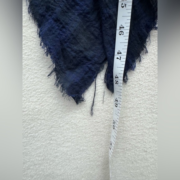 Gimmicks Women’s Small Ombre Plaid Frayed Skirt Handkerchief Flannel Grunge - Picture 4 of 7